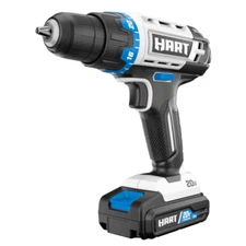 Hart HPDD50B 20V 3/8" Cordless Drill Kit - Black/White/Blue