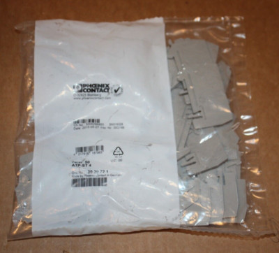 Phoenix ATP-ST4 3030721 DIN rail Terminal divider 50pcs/bag new