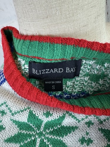 Blizzard Bay Ugly Christmas Sweater Unisex Shark Size L - Picture 5 of 6
