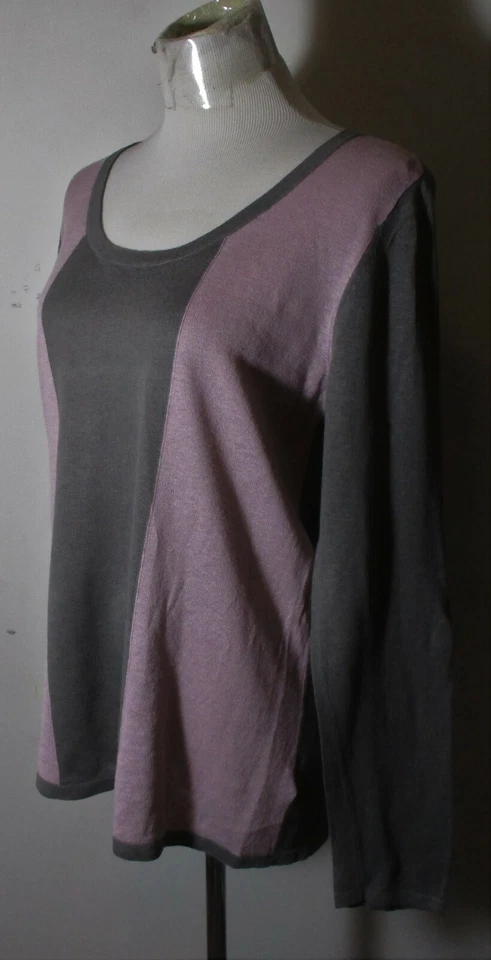 HORNY TOAD Taupe Mauve 长袖亚麻上衣 L 码 — 第 4/4 张图片