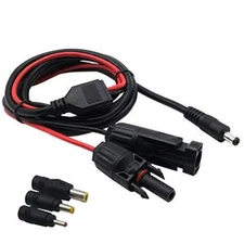 COMeap Solar Panel Plug to DC 5.5x2.1mm Adapter Extension Power Cable with DC 
