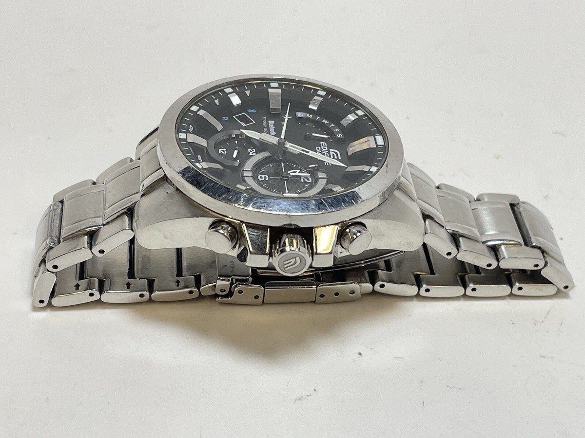 Casio Edifice Tough Solar EQB-510 Bluetooth Steel Watch In