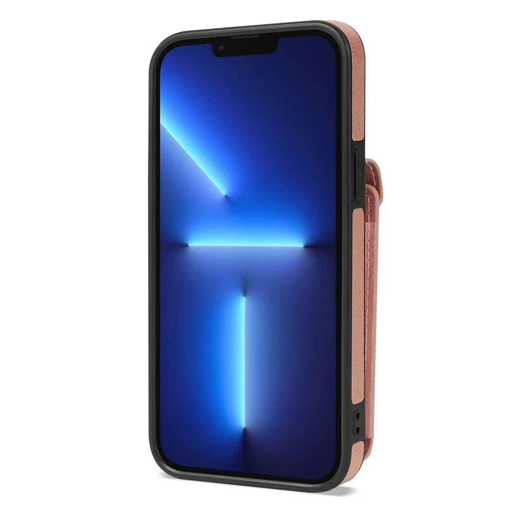 Leather Phone Wallet Case for iPhone 15 Pro Max 14 13 12 with Crossbody Strap