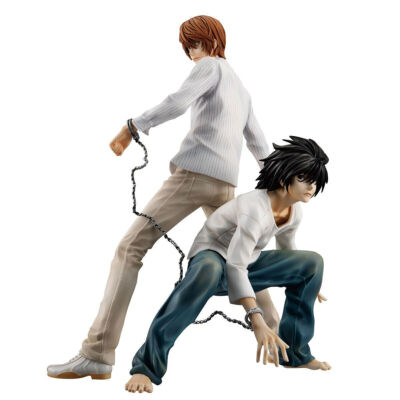 Anime Death Note Figure Light Yagami & L Pvc Model Statue