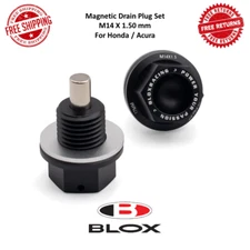 Blox Racing BXAC-00405-6 Magnetic Oil & Transmission Drain Plugs Set M14 x 1.5mm