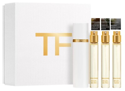 Tom Ford Private Blend Soleil Collection 3 PC Travel Spray & Refillable Atomizer