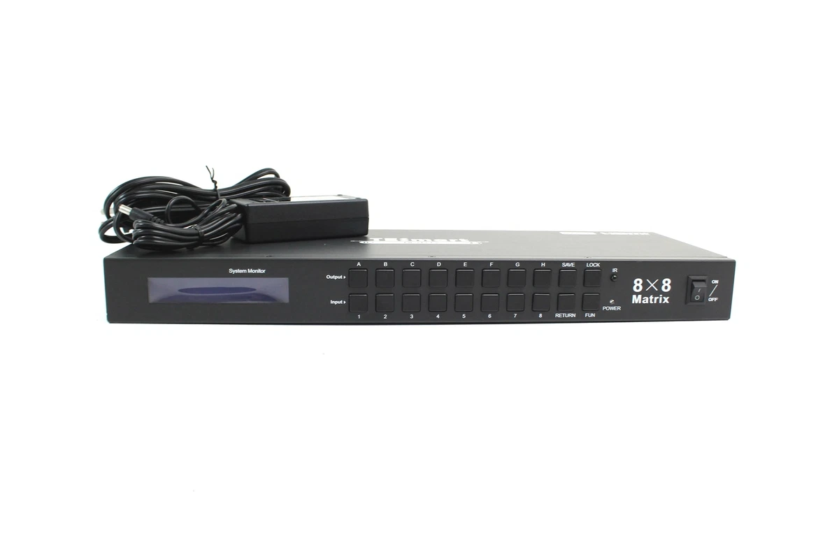 NEW TESmart 4K HDMI Matrix Switch 8X8 Powered 8 in 8 Out
