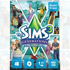 The Sims 3 Generations Expansion Pack DLC for PC Game EA App Key Region Free