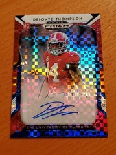 2019 Prizm Draft Auto Red White Blue #194 Deionte Thompson Alabama #'d 18/99