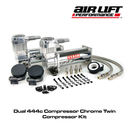 Viair Dual 444c - Dual 444c Compressor Chrome Twin Compressor Kit - Picture 1 of 1