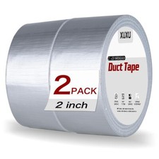 2 Pack Duct Tape Heavy Duty Waterproof Silver Duct Tape 40 Yards X 2 Inch Strong