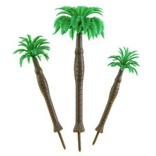 SET OF 3 Miniature PALM TREES HIGH QUALITY NATIVITY-FAIRY GARDEN-TRAINS-DIORAMA