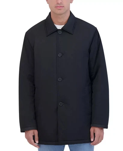 Robert Graham Black Men's Lightly Padded Car Coat Size Large $275 image 3
