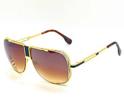 Oversized Square Pilot Style Sunglasses Metal Retro Gold Frame Men Women Fashion
