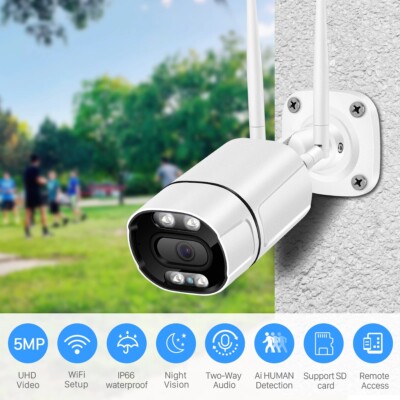 1x Wifi Outdoor 1920P IP Bullet Camera built-in MIC&Speaker&SD Slot 2.8mm lens