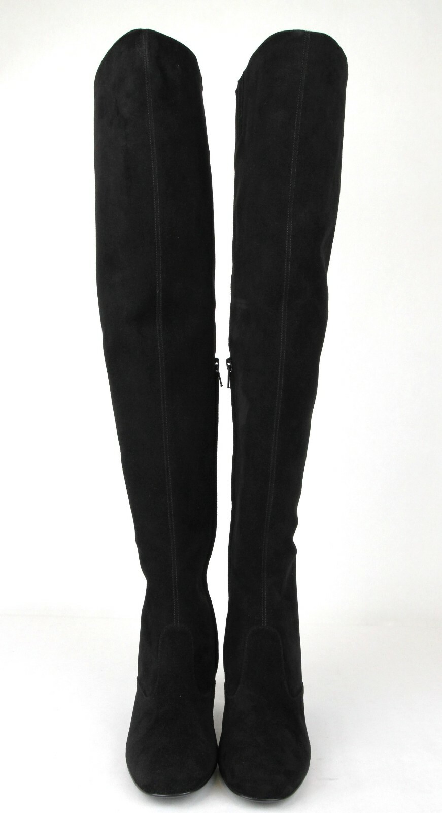 Stivali sopra il ginocchio YSL Saint Laurent neri scamosciati BB 70 $1595 393826 1000