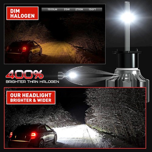 9005(HB3)+9006(HB4) LED Headlight 7200LM Bulb For LEXUS ES300 1992-2005 6000k - Picture 3 of 21
