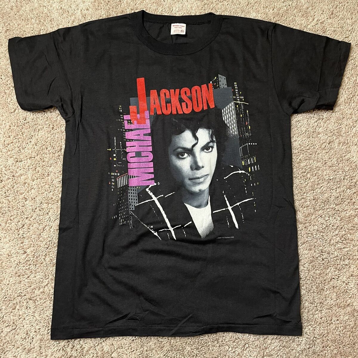 Vintage 1988 Michael Jackson Bad Tour T Shirt Single Stitch Vintage 1988 Michael Jackson Bad Tour T Shirt Single Stitch