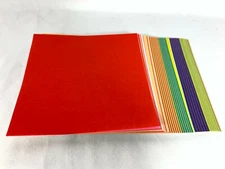 Origami Paper 140 Sheets 24 Colors One Sided 15cm (5.9") Square+1 Silver+1 Gold