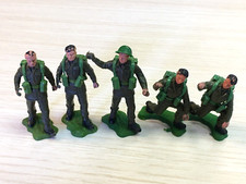 Vintage Britains Swoppets British Infantry Lot of 5 WWII England Soldiers Army