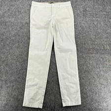 Vince Womens 2 White Mid Rise Coin Pocket Cropped Chino Pants