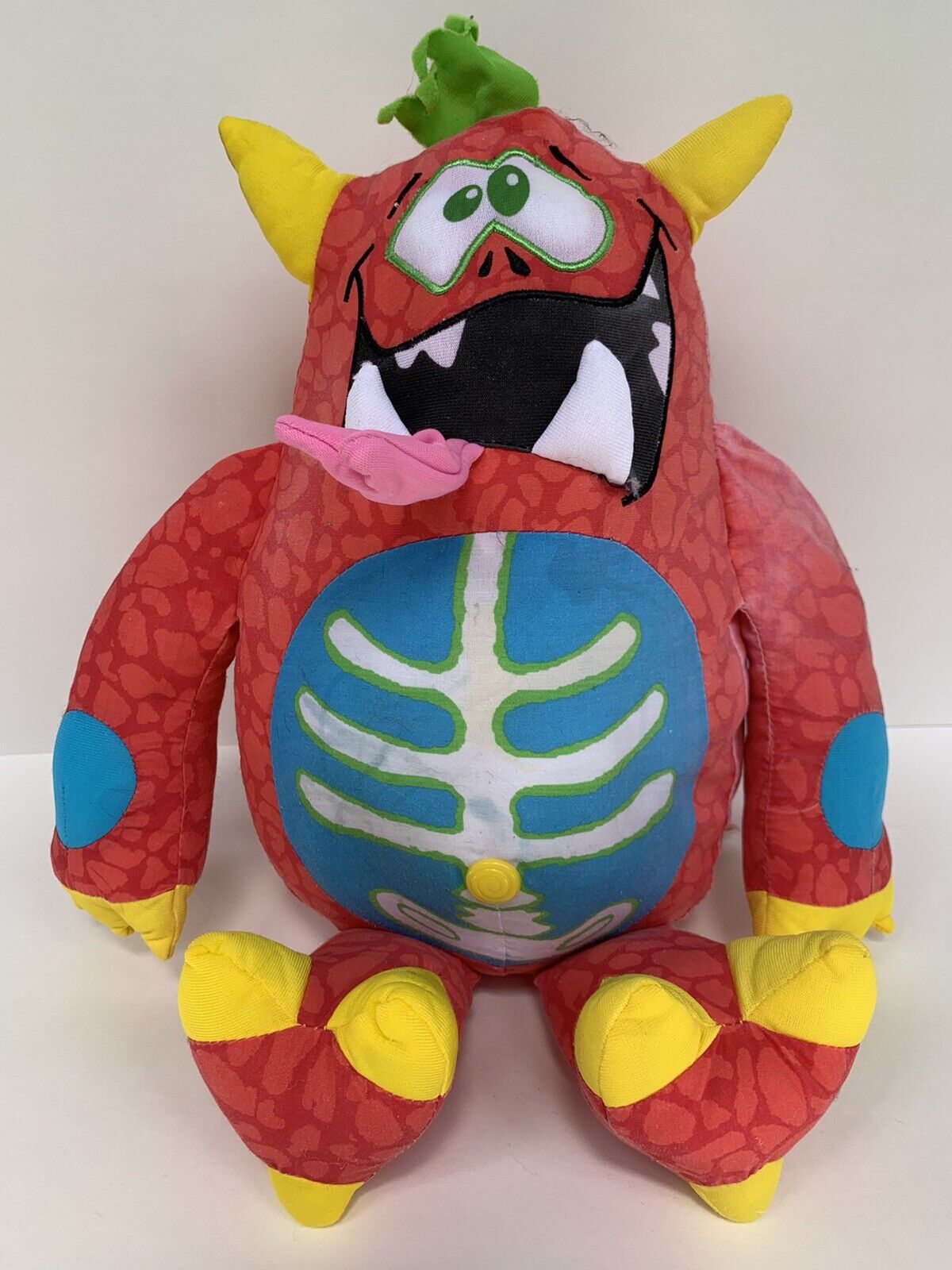 Doodle Monster Red Plush Toy Stuffed Animal Writing Drawing Art No Markers  | eBay