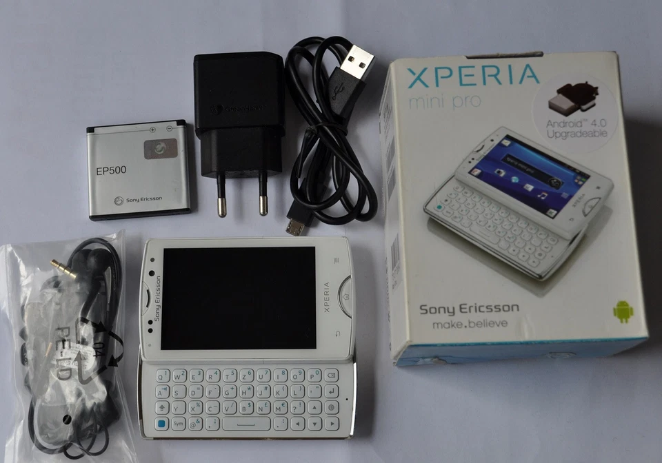 Sony Xperia Mini Pro SK17i White (Simlock Frei) Smartphone WLAN 3G GPS GUT OVP - Bild 2 von 4