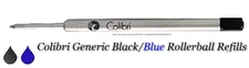 COLIBRI GENERIC BLACK and/or BLUE ROLLERBALL PEN REFILLS