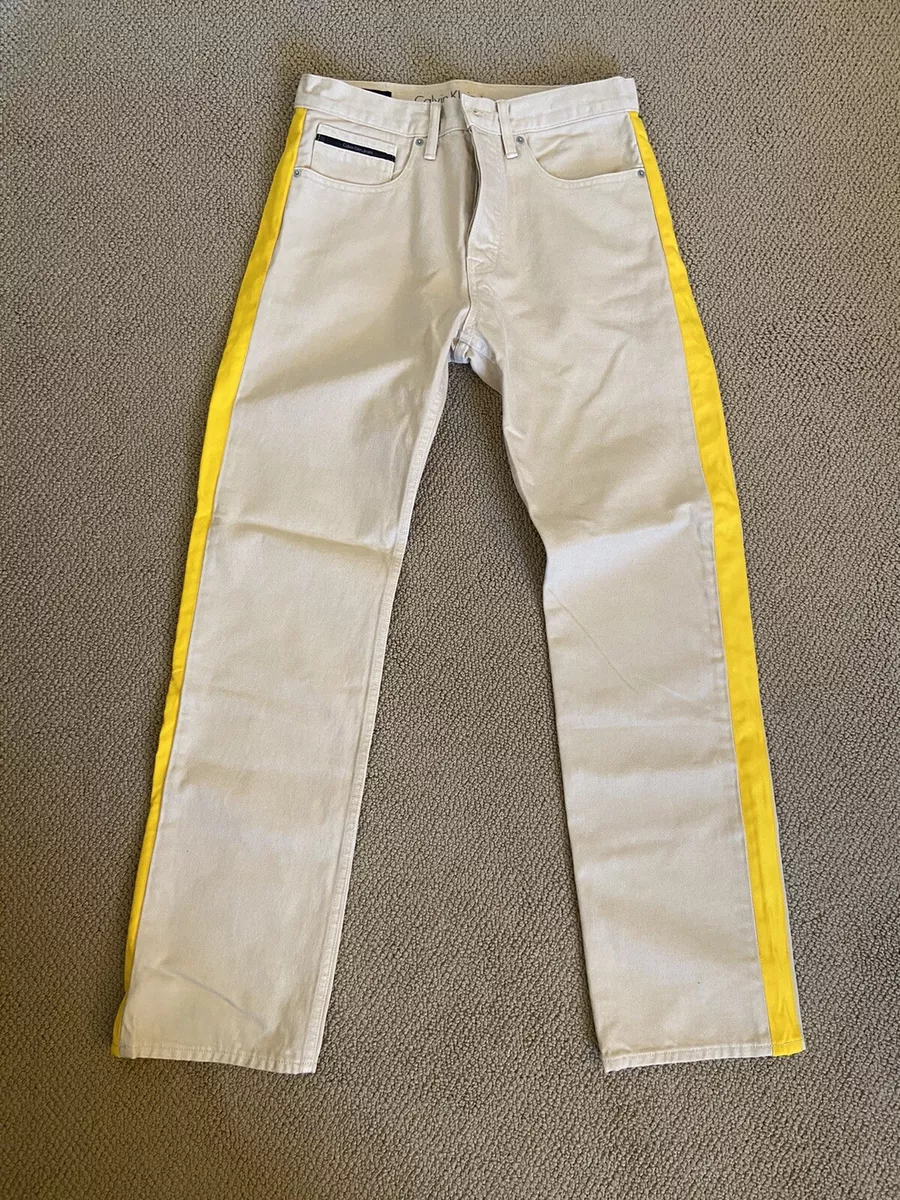 Calvin klein striped jeans mens sale
