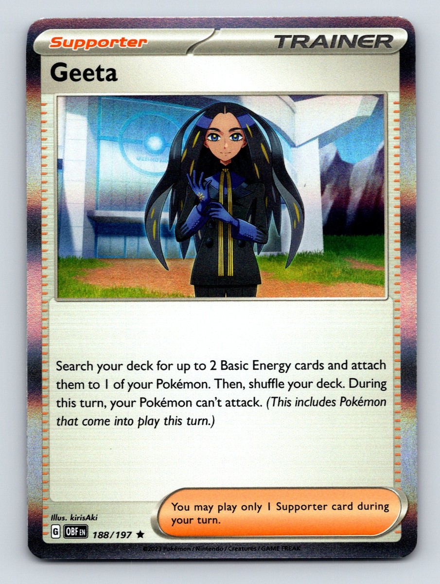 geeta pokemon card price Amazon.com: Pokemon - Geeta 218/197 - Obsidian Flames - Ultra Rare main image 0