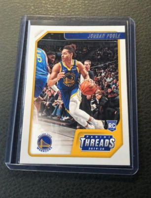 2019-20 Panini Chronicles Threads Jordan Poole Rookie RC