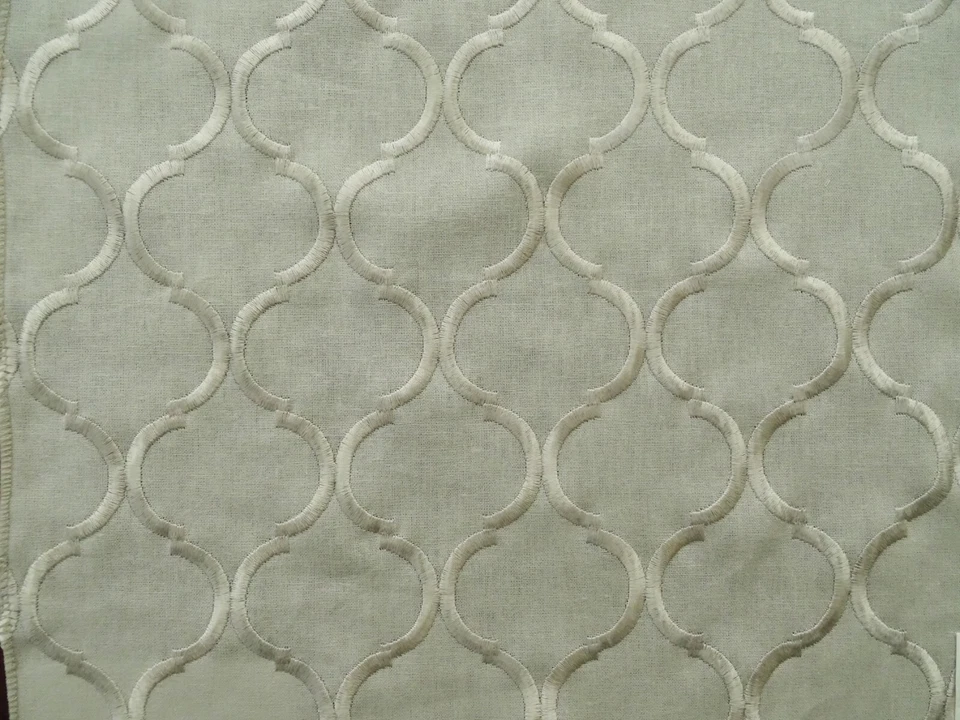 RICHLOOM ORNELLA LINEN/RAYON OGEE UPHOLSTERY FABRIC 17"X17" - Image 2 of 2