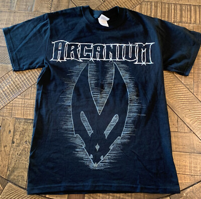 Small Arcanium 2009 US Tour Concert T Shirt Original Genuine Merch EUC Black DS