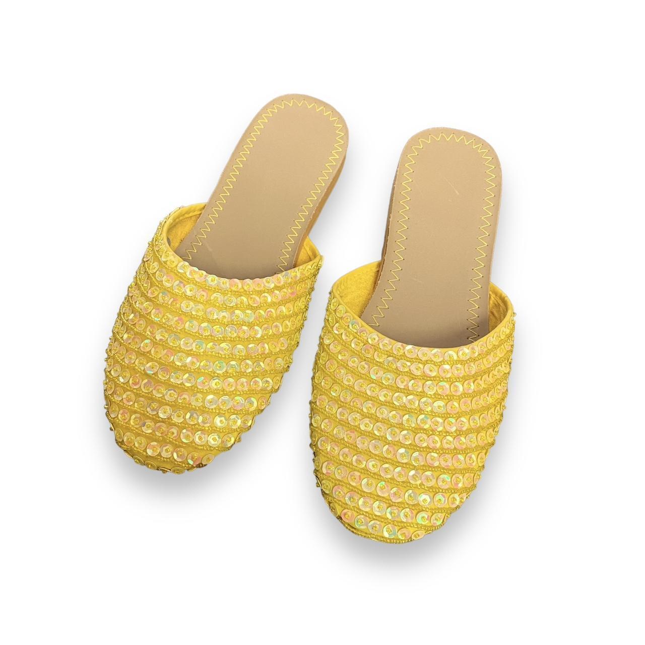 PANTOFOLA D’ORO Scivolo donna giallo e marrone