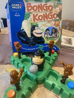 Bongo Kongo Spiel 4+ Jahre Chad Valley selten Vintage 80er 90er komplett Anleitung