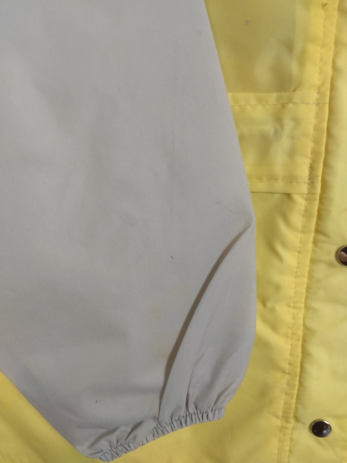 Umbro International RARE Vintage Jacket 80s 90s Yellow Nylon Mens Size 14 ig93 image 9