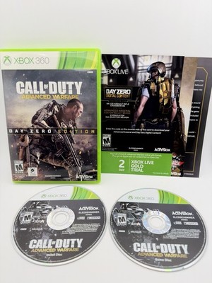 Call of Duty: Advanced Warfare Day Zero Edition (Xbox 360), CIB 2 Discs, TESTED!