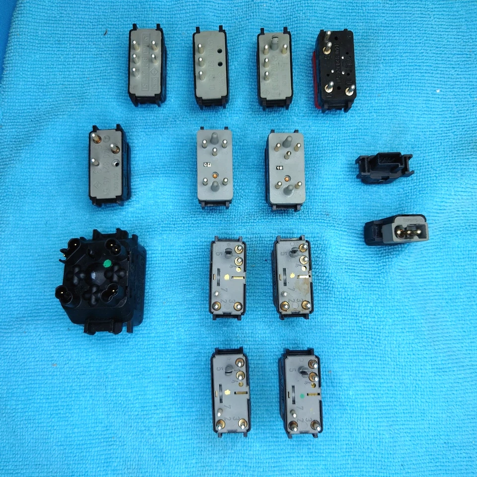 Juego de 14 interruptores de consola e control de Windows Mercedes W140 1999 S320 Foto 2 de 4