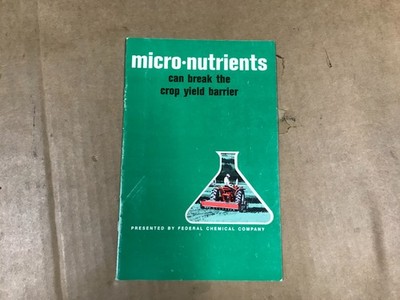 Vintage Micro-Nutrients Can Break The Crop Yield Barrier - Federal Chemical Co.