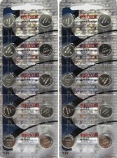 2 X 10 pack MAXELL AG13 LR44 357 button cell battery Hologram 20 Batteries...