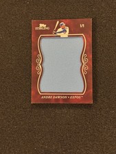 2008 Topps Sterling Andre Dawson #JS-AD23 Super Jumbo Patch Game-Used #1/1 Expos
