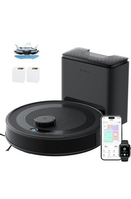 Lefant LiDAR Robot Vacuum mop  Cleaner, Multi-Floor Mapping 6000 paM2 Plus Black