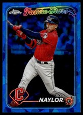 BO NAYLOR 2024 TOPPS CHROME SAPPHIRE FUTURE STARS CLEVELAND GUARDIANS #191
