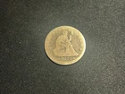 1873 Seated Liberty Quarter With Arrows AG