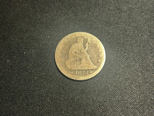 1873 Seated Liberty Quarter With Arrows AG