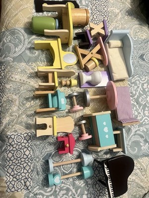 Guidecraft Modern Home Dollhouse Furniture 25pc Set Pretend Play Toddlers 3Y+