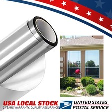 Silver One Way Mirror Window Film Tint Reflective Glass Sticker Anti Uv For Home
