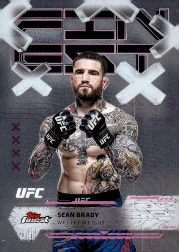 2025 Topps Stadium Club UFC - Chrome Autograph Sean Brady #CAS-SBY