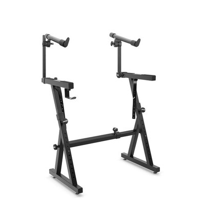 Pyle Portable 2 Tier Metal Music Stand Z Style 36in x 16.5in 37in PKST2TZ