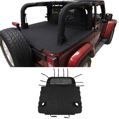 2×For Jeep Wrangler JK 2007-2018 Rear Trunk Soft Top Bikini Isolation Cover